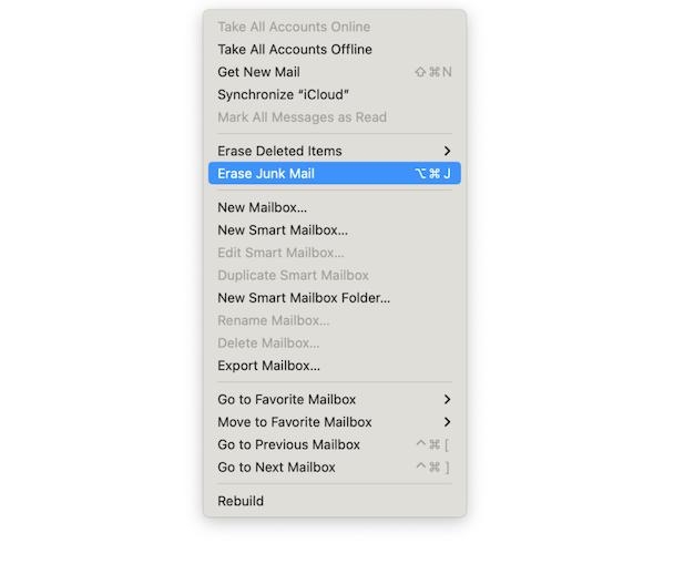 remove mail junks | delete junk files Mac