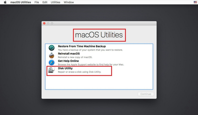 sélectionnez Réinstaller macOS suivant | Effacer le disque dur de Mac