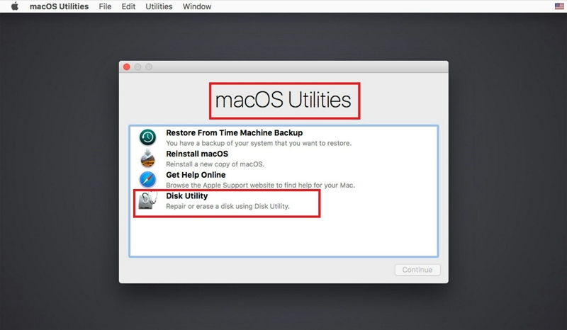 select Reinstall macOS next | Erase Hard Drive From Mac