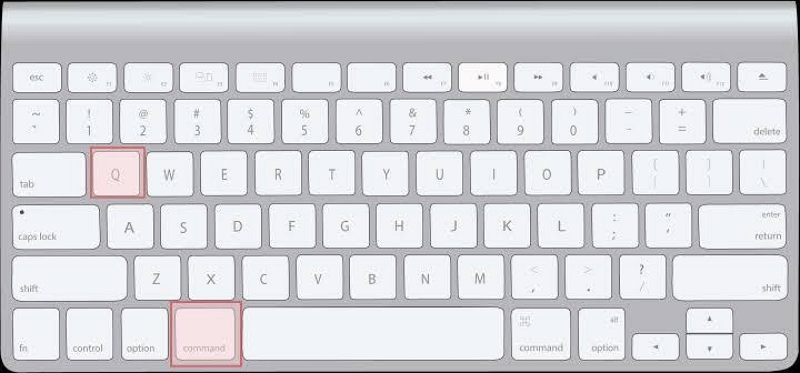 Beenden über die Tastatur | Beenden Sie Safari auf dem Mac