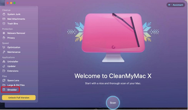 CleanMyMac X | Software de destrucción de archivos