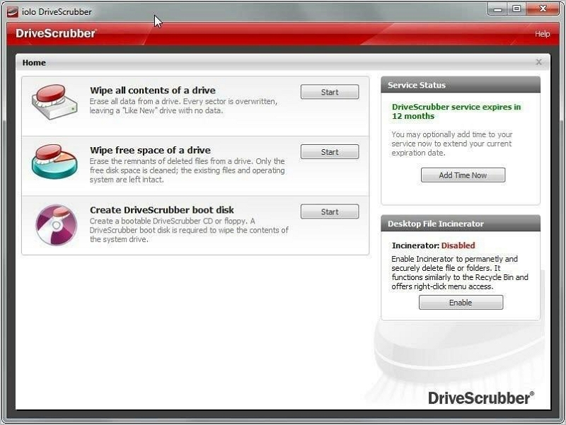 DriveScrubber | Software triturador de arquivos