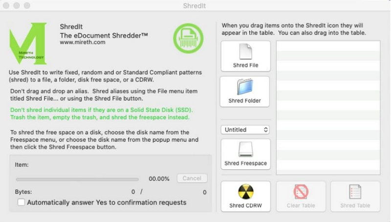 ShredIt X for Mac | ファイルシュレッダーソフトウェア