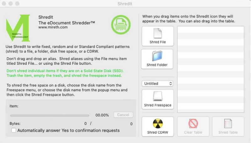 ShredIt X pour Mac | Logiciel de destructeur de fichiers