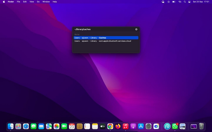 ライブラリキャッシュを削除する Mac ステップ 1 | ライブラリキャッシュの削除 Mac