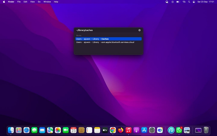 encontrar cache da biblioteca mac passo 3 | Excluir cache da biblioteca do Mac