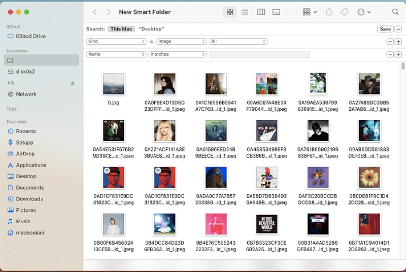Finder Smart Folder | find merge delete duplicate photos macOS