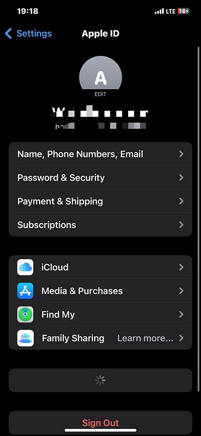 sélectionnez iCloud | Réparer Impossible de sélectionner l'e-mail dans iCloud