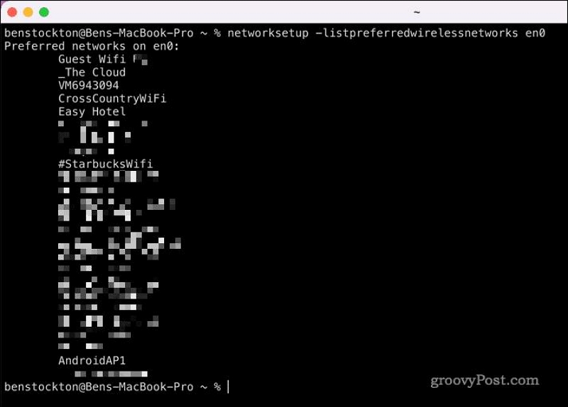 Vergessen Sie das Wi-Fi-Netzwerk auf dem Mac mit Terminal | Vergessen Sie ein Netzwerk auf dem Mac