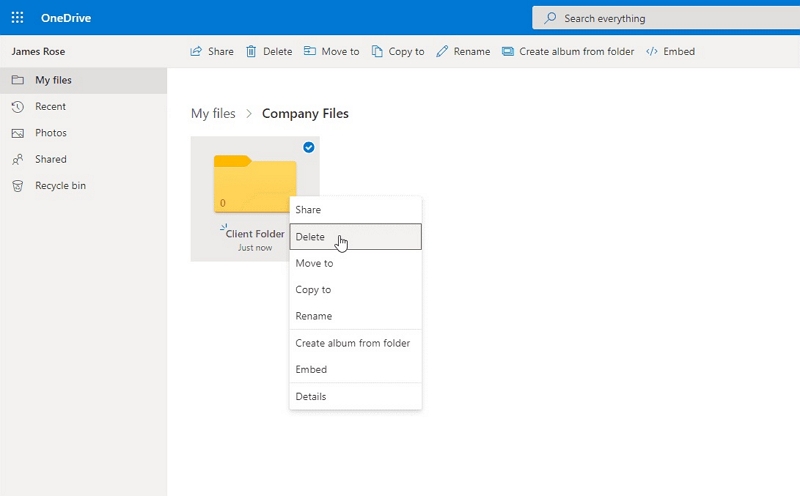 Entfernen Sie Dateien, die Sie nicht benötigen | Geben Sie Speicherplatz für OneDrive Mac frei