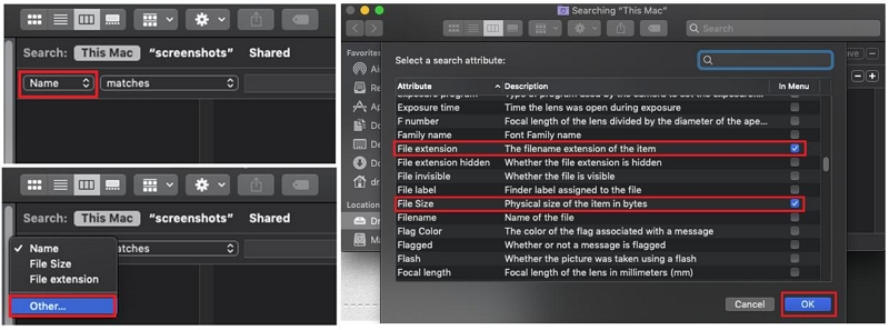 Select a Search Attribute | how to clear other storage Mac