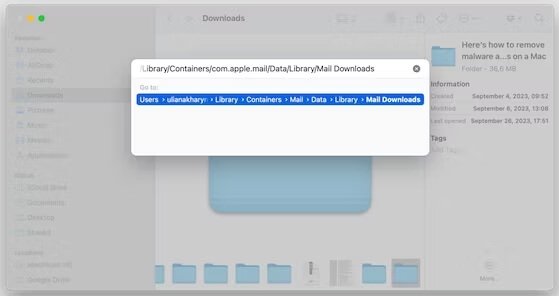 go to mail download folder | Find and Delete Duplicate Files on Mac