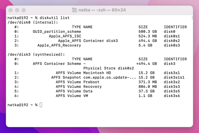 how much memory other volumes take up on disk | how do you find the volume of a container