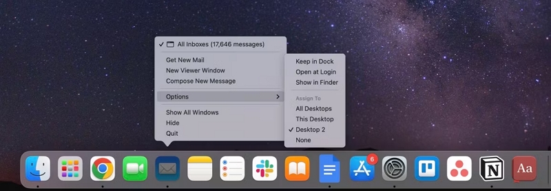 Masquer l'application Mail du Dock Mac | Supprimer l'application Mail sur Mac