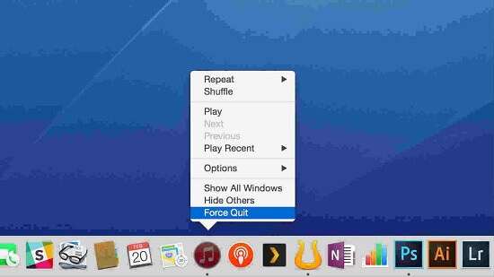 force quit apps from dock | Mac Force Quit Not Working