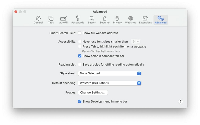Safari-Browser |  Löschen Sie Junk-Dateien auf dem Mac