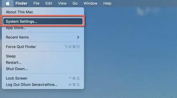 Systsem Settings | Clearing Safari history on Mac