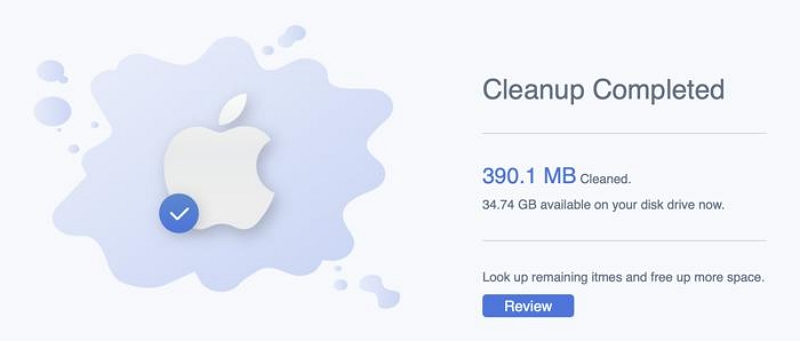 Haga clic en Macube Cleaner3 | Mac lento después de la actualización