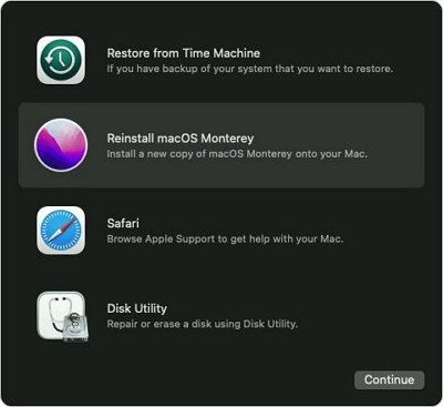 Mac Utilities window | System Settings