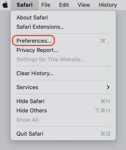 Zurücksetzen von Safari 16.4 - 11 auf dem Mac Schritt 1 | Safari auf dem Mac deinstallieren