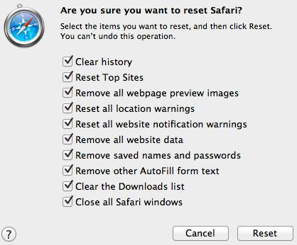 Redefinir Safari 8-8 no Mac, etapa 2 | desinstalar o Safari no Mac