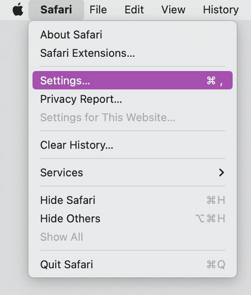 Zurücksetzen von Safari 16.4 - 11 auf dem Mac Schritt 2 | Safari auf dem Mac deinstallieren