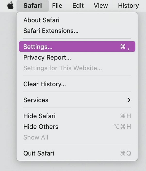 Réinitialiser Safari 16.4 - 11 sur Mac étape 2 | désinstaller Safari sur Mac