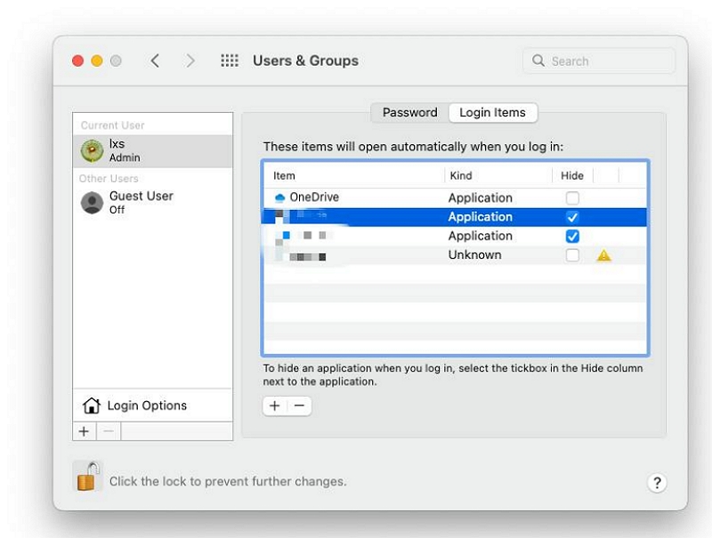 ユーザーアカウント |  Macがログイン画面でスタックする問題を修正