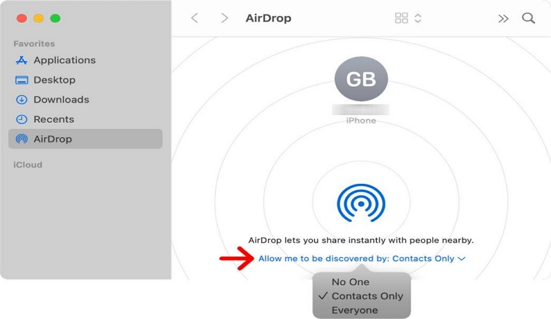 Lanzamiento aéreo | Activar y utilizar Airdrop en Mac