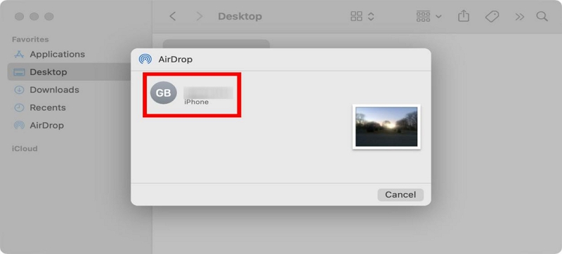 verfügbare Geräte werden angezeigt | Aktivieren und verwenden Sie Airdrop auf dem Mac