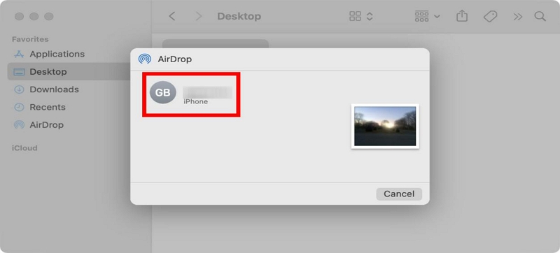 aparecerán los dispositivos disponibles | Activar y utilizar Airdrop en Mac