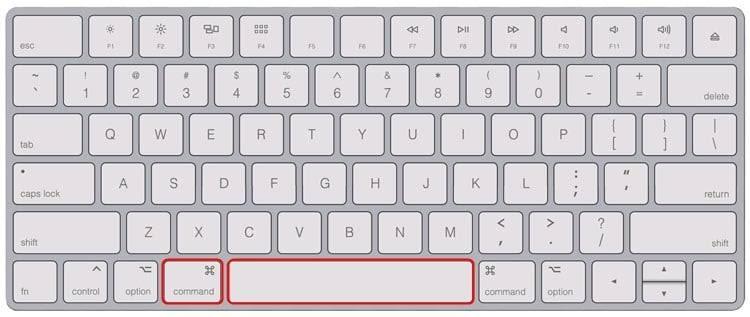 コマンド + スペース | Mac で実行されているプロセスを表示する