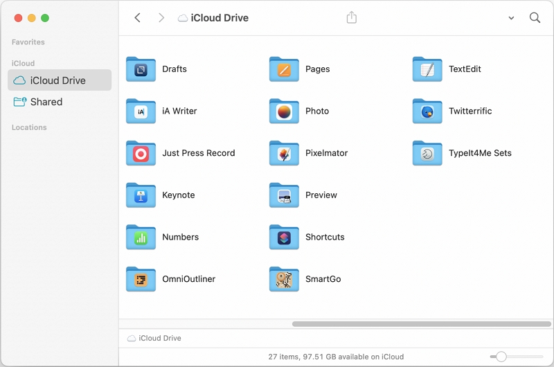Organizing Files | manage icloud storage on mac
