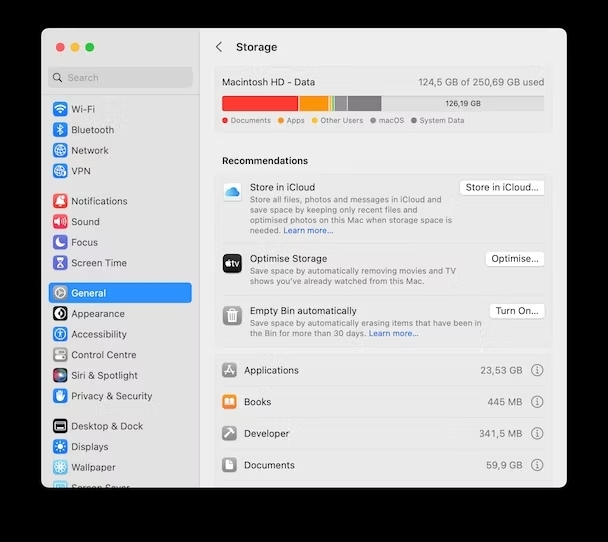 graphical representation | Mac Startup Disk Full Error