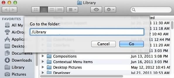 Mac Go to Folder | clear cookies in Safari/Chrome/Firefox on Mac