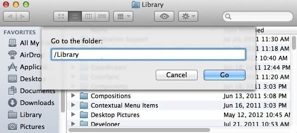 Mac Go to Library | remove Dropbox from Mac