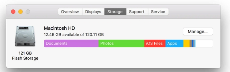 About This Mac | clear startup disk on mac