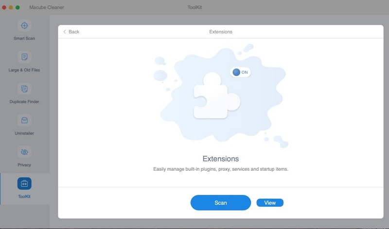 Macube を使用して Grammarly 拡張機能を自動的にアンインストールするステップ 2 | Grammarly Mac をアンインストールする