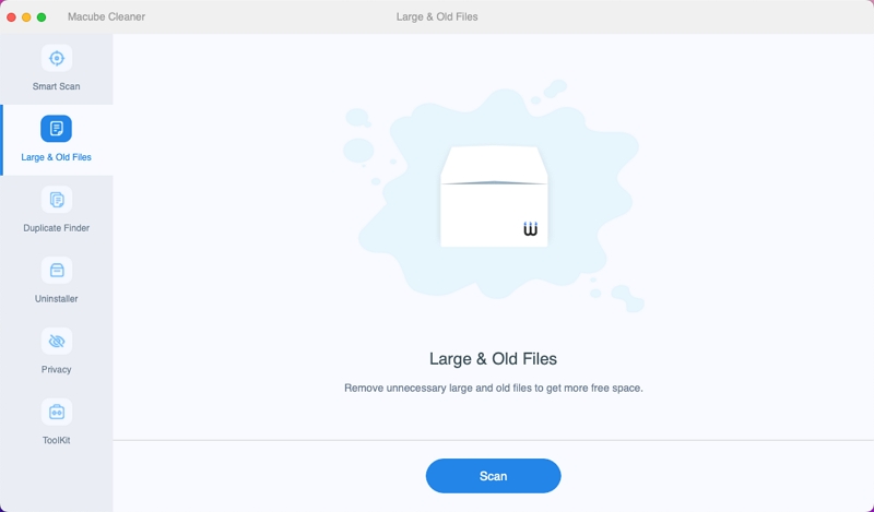 limpar arquivos grandes do Mac com Macube | CCleanerMac