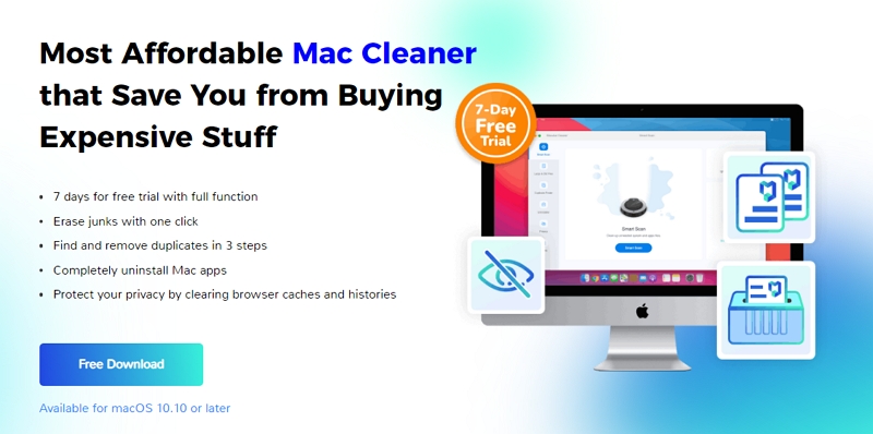 Encontre arquivos Mac Macube Cleaner | Acesse o localizador de lixeira oculta