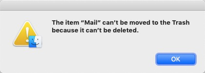 Почту нельзя переместить в корзину | Удалить почту на Mac