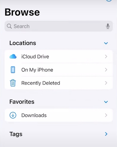 select iCloud drive | review large attachments