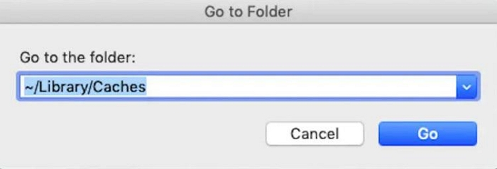 manually delete system cache step 1 | Clear System Cache on Mac