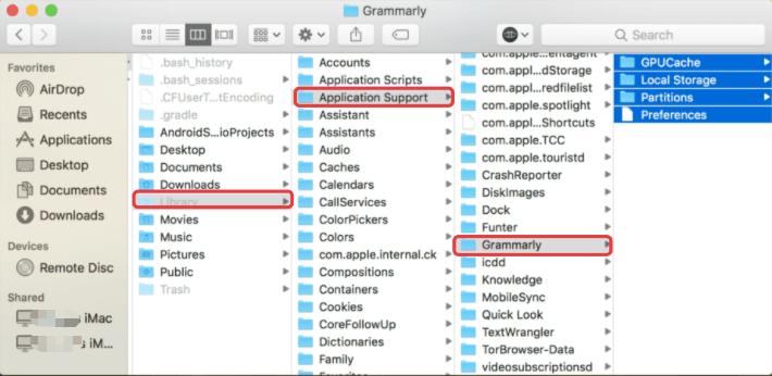 Desinstalar manualmente o Grammarly do Mac | desinstalar Grammarly Mac