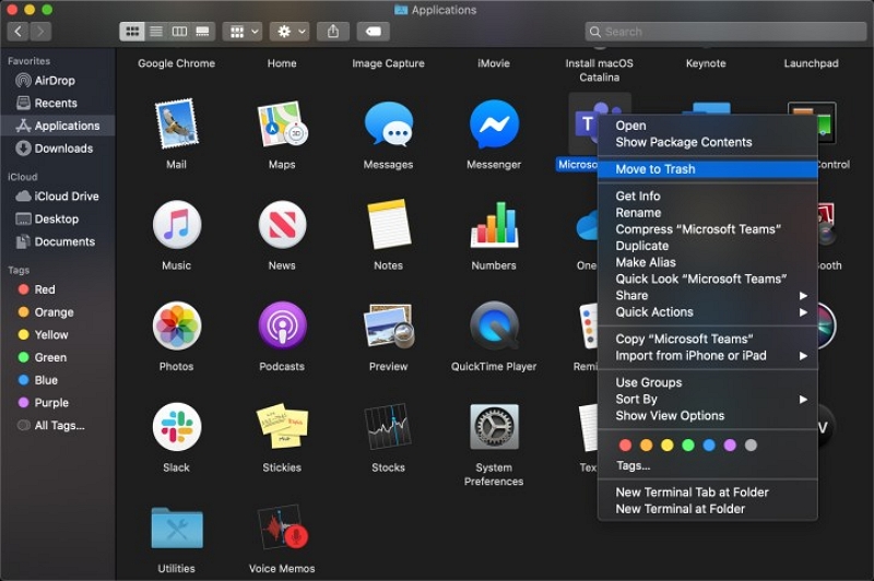 Uninstall Teams Mac Manually step 2 | uninstall teams on mac