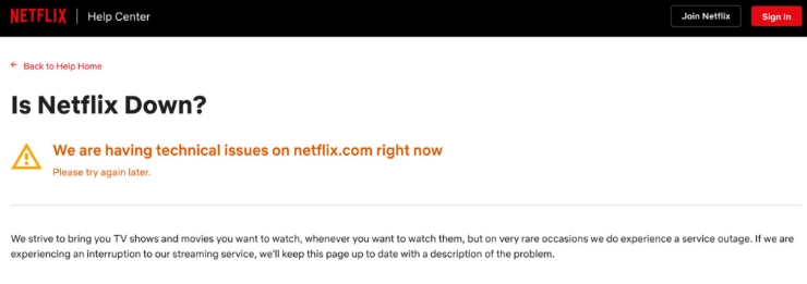 check Netflix downtime | Can't Watch Netflix Mac