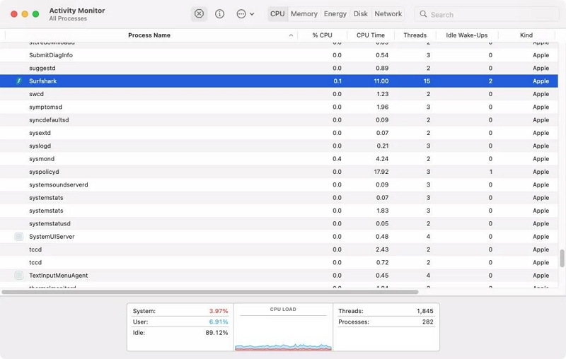 Activity Monitor | Open Use Mac Task Manager