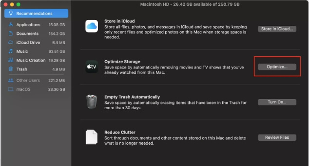 optimize storage on Mac Monterey | Remove Purgeable Space Mac
