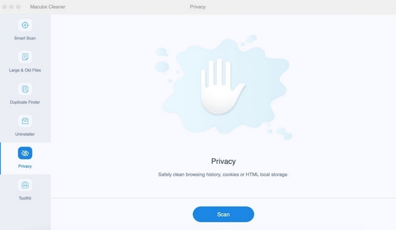 Privacy Cleaner | Beschleunigen Sie das Internet auf dem Mac
