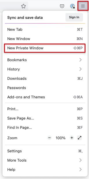 private browsing page | Turn ON/OFF Private Browsing Mode